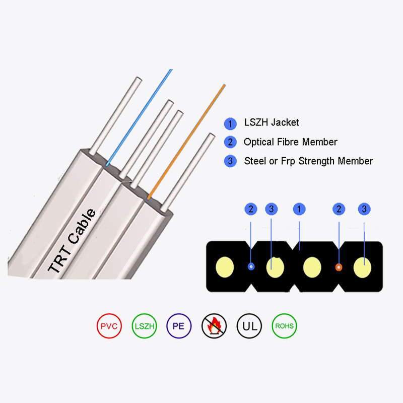 Self-supporting & Non-self-supporting Bow-type Drop fiber optic cable