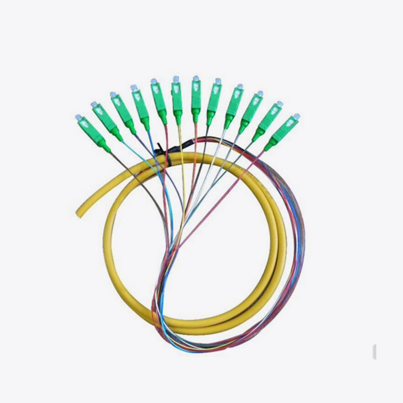 Muti-core fiber optic cable fan-out Pigtail SC LC ST