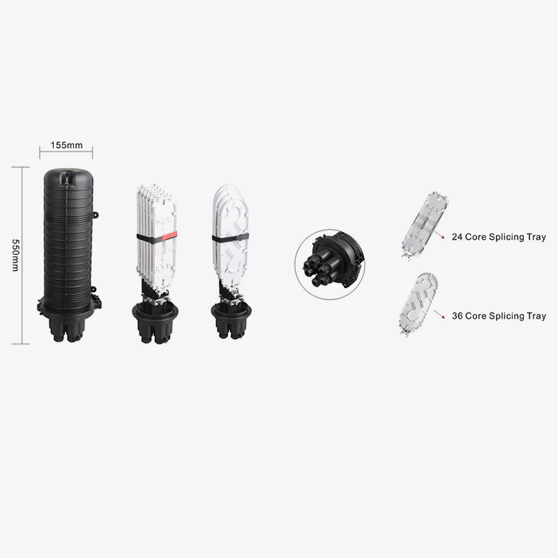 T6-106M 96 Core/144 Core Fiber Optic Splice Closure